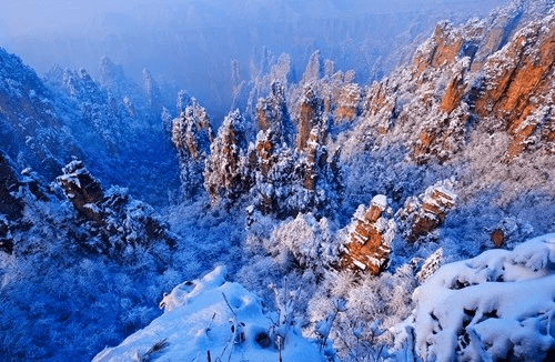 张家界雾凇仙境，梦幻冬日之旅的最新报道