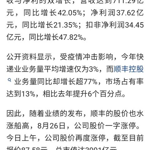 王卫身价刷新记录，顺丰帝国开启新篇章！本月最新重磅消息揭秘