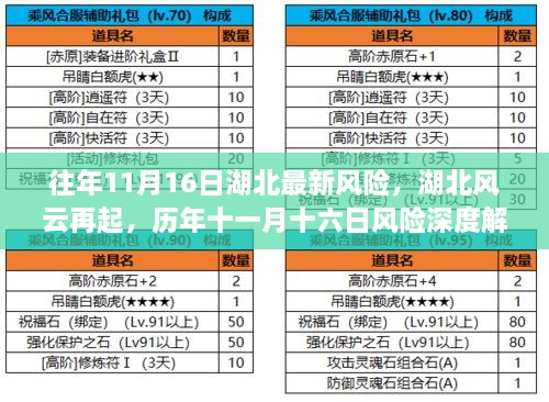 历年十一月十六日湖北风险深度解析，风云再起，最新风险概览