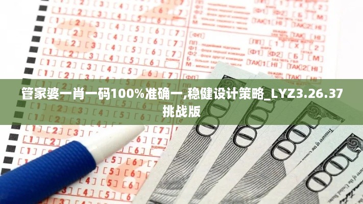 管家婆一肖一码100%准确一,稳健设计策略_LYZ3.26.37挑战版