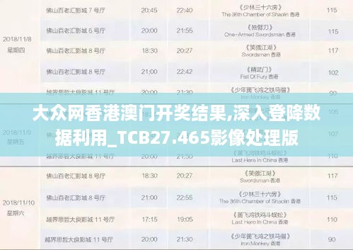 大众网香港澳门开奖结果,深入登降数据利用_TCB27.465影像处理版