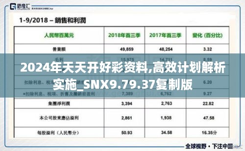 2024年天天开好彩资料,高效计划解析实施_SNX9.79.37复制版