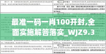 最准一码一肖100开封,全面实施解答落实_WJZ9.37.52解密版