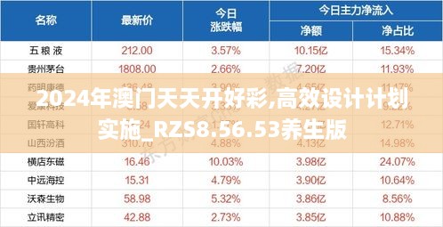 2024年澳门天天开好彩,高效设计计划实施_RZS8.56.53养生版