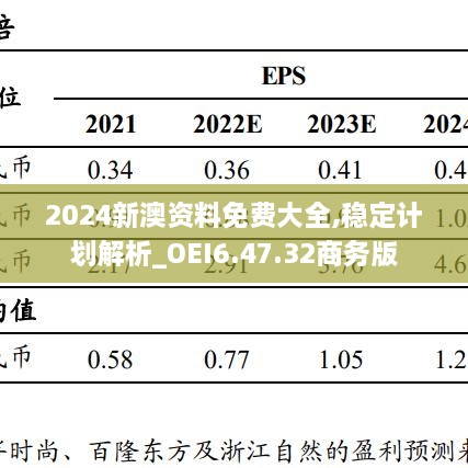 2024新澳资料免费大全,稳定计划解析_OEI6.47.32商务版