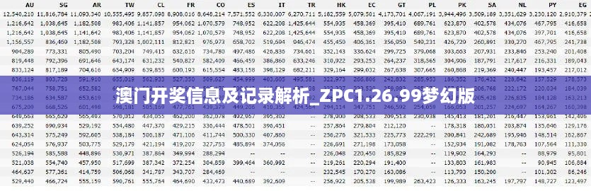 澳门开奖信息及记录解析_ZPC1.26.99梦幻版