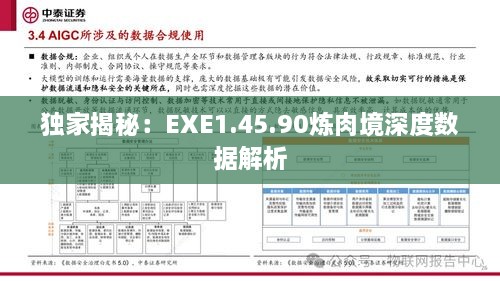 独家揭秘：EXE1.45.90炼肉境深度数据解析