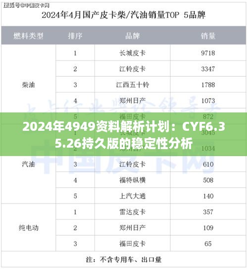 2024年4949资料解析计划：CYF6.35.26持久版的稳定性分析