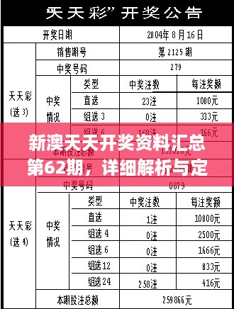 新澳天天开奖资料汇总第62期，详细解析与定义_CBB8.20.88钻石版