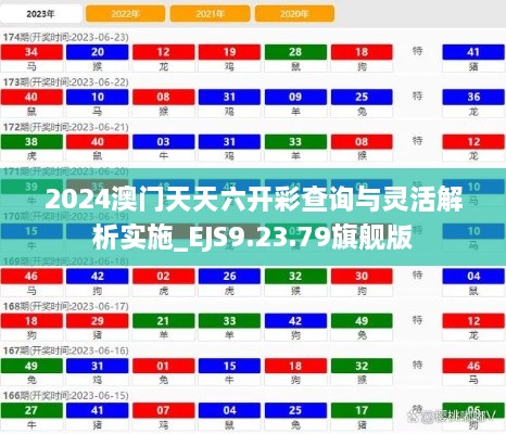 2024澳门天天六开彩查询与灵活解析实施_EJS9.23.79旗舰版