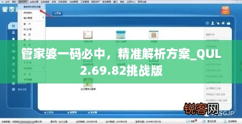 管家婆一码必中，精准解析方案_QUL2.69.82挑战版