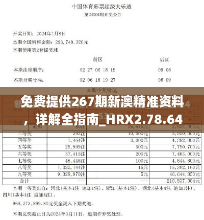 免费提供267期新澳精准资料，详解全指南_HRX2.78.64黑科技版