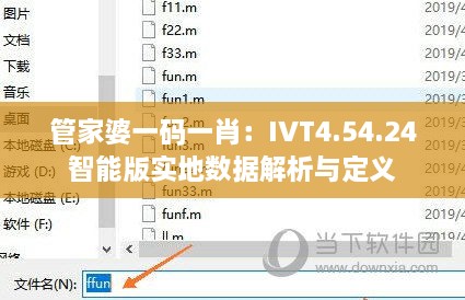 管家婆一码一肖：IVT4.54.24智能版实地数据解析与定义