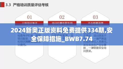 2024新奥正版资料免费提供334期,安全保障措施_BWB7.74