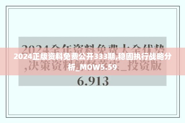 2024正版资料免费公开333期,稳固执行战略分析_MOW5.59