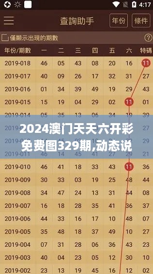 2024澳门天天六开彩免费图329期,动态说明解析_SEN2.44