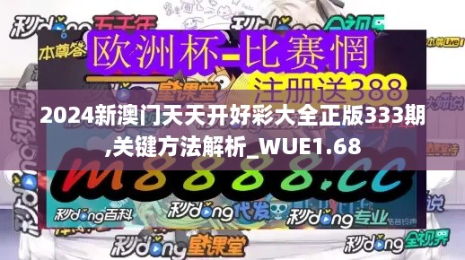 2024新澳门天天开好彩大全正版333期,关键方法解析_WUE1.68