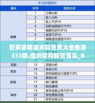 管家婆精准资料免费大全香港333期,组织架构解答落实_BZT5.67