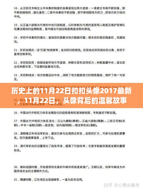 历史上的11月22日，最新扣扣头像背后的温馨故事