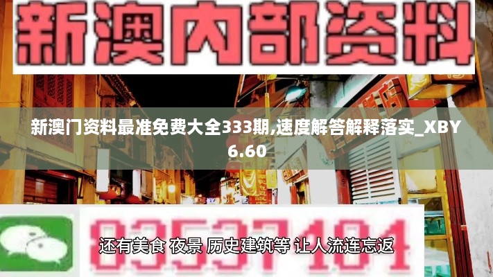 新澳门资料最准免费大全333期,速度解答解释落实_XBY6.60