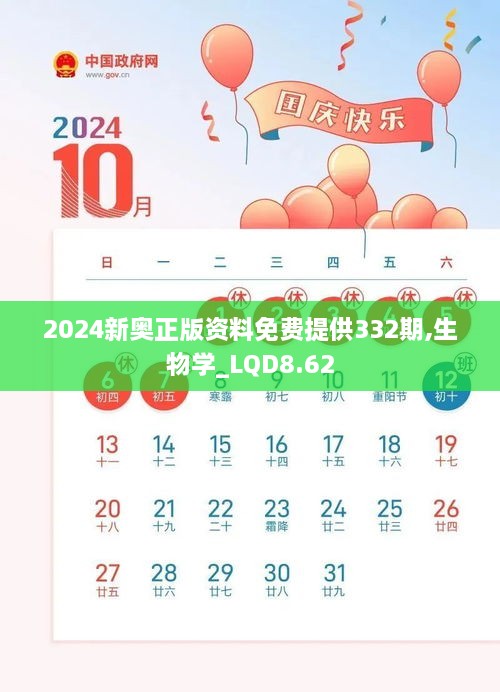 2024新奥正版资料免费提供332期,生物学_LQD8.62