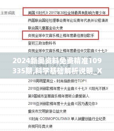 2024新奥资料免费精准109335期,科学基础解析说明_XBG9.63