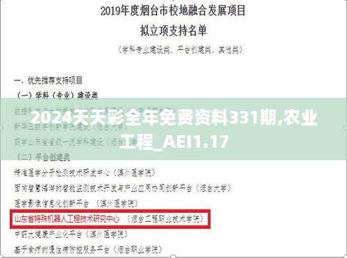 2024天天彩全年免费资料331期,农业工程_AEI1.17