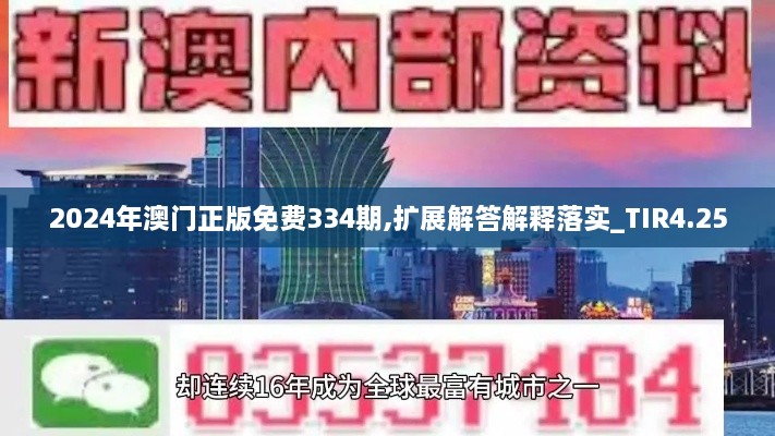 2024年澳门正版免费334期,扩展解答解释落实_TIR4.25