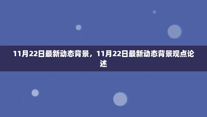 11月22日最新动态背景解析与观点论述