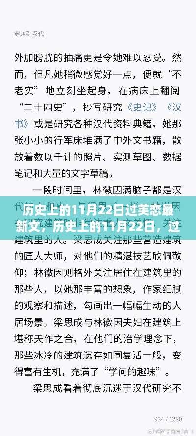 历史上的11月22日过芙恋最新文深度解读与时代影响