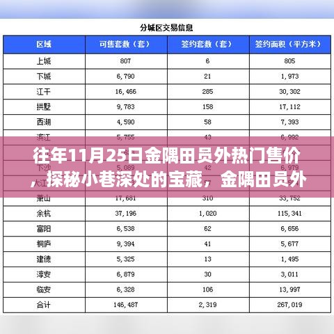 探秘金隅田员外，小巷深处的宝藏与不凡时光历年11月25日热门售价揭秘