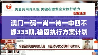 澳门一码一肖一待一中四不像333期,稳固执行方案计划_定制版SVB11.79