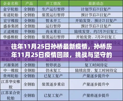 孙桥历年11月25日疫情回顾，挑战与坚守的印记最新动态