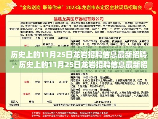 历史上的11月25日龙岩最新招聘信息全面测评与介绍