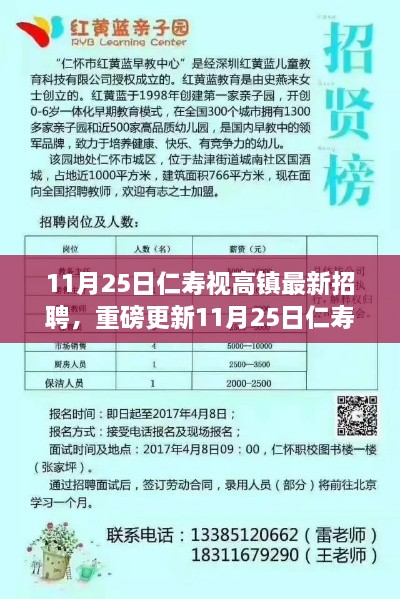 11月25日仁寿视高镇最新招聘信息揭秘，优质职位等你来挑战！