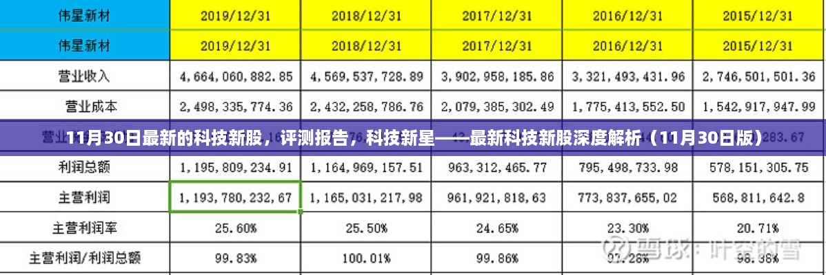 最新科技新股深度解析与评测报告——科技新星（11月30日版）