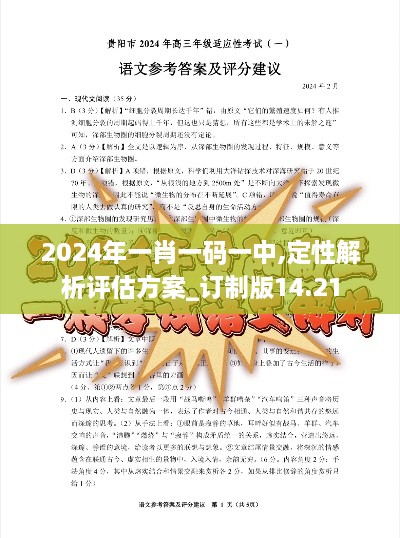 2024年一肖一码一中,定性解析评估方案_订制版14.21