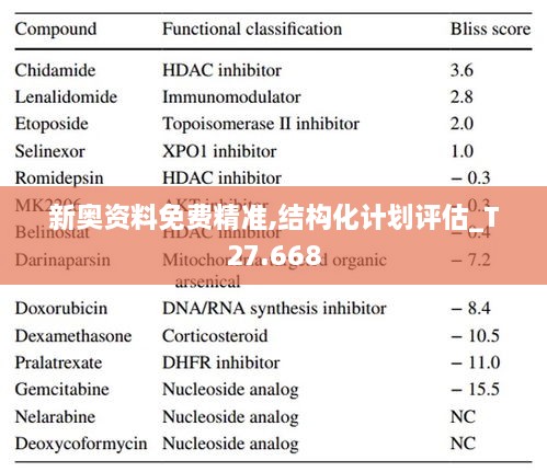 新奥资料免费精准,结构化计划评估_T27.668