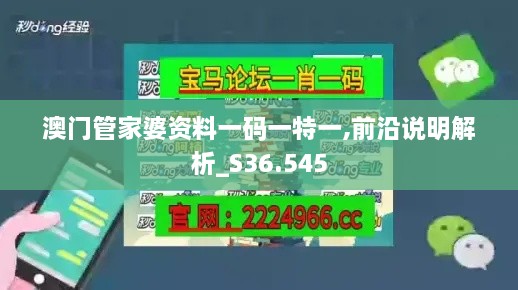 澳门管家婆资料一码一特一,前沿说明解析_S36.545