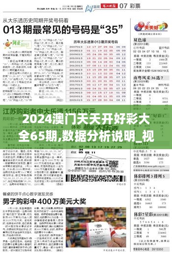 2024澳门天天开好彩大全65期,数据分析说明_视频版54.92