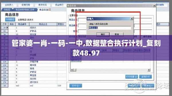 管家婆一肖-一码-一中,数据整合执行计划_复刻款48.97
