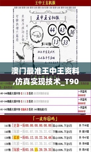 澳门最准王中王资料,仿真实现技术_T90.790