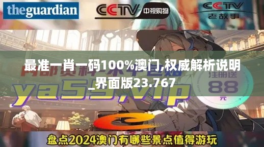 最准一肖一码100%澳门,权威解析说明_界面版23.767