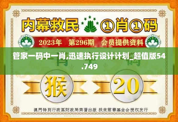 管家一码中一肖,迅速执行设计计划_超值版54.749