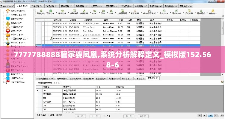 7777788888管家婆凤凰,系统分析解释定义_模拟版152.568-6