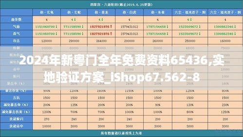 2024年新粤门全年免费资料65436,实地验证方案_iShop67.562-8