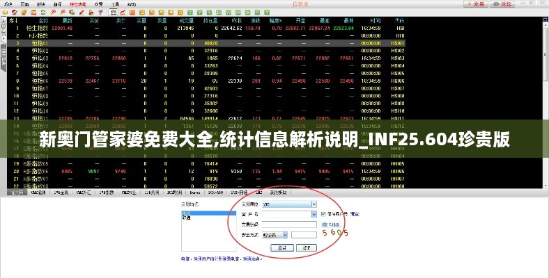 新奥门管家婆免费大全,统计信息解析说明_INF25.604珍贵版