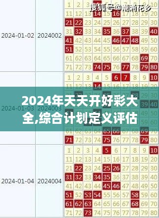 2024年天天开好彩大全,综合计划定义评估_尊贵版23.564-9