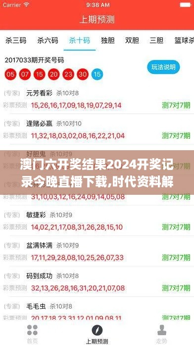 澳门六开奖结果2024开奖记录今晚直播下载,时代资料解释落实_3K5.901-2