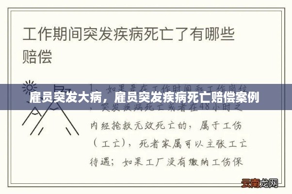 雇员突发大病，雇员突发疾病死亡赔偿案例 